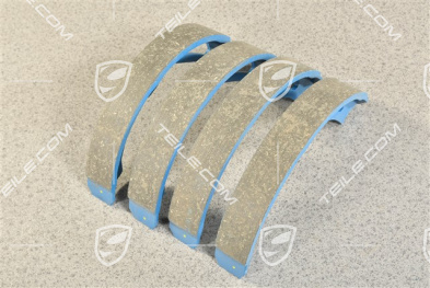1 Set Handbrake / brake shoe, rear axle (4 pcs.)