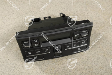 Air condition control unit, heatable seats