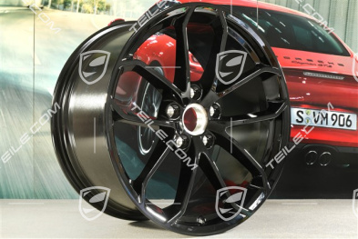20" SPYDER Felge, 10,5J x 20 ET47, schwarz hochglanz