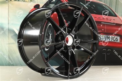 19+20" Felgensatz Carrera, Felgen: vorne 8,5J x 19 ET52 + hinten 11,5J x 20 ET67, schwarz hochglanz