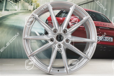 20+21" Felgensatz Carrera S, Felgen: vorne 8,5J x 20 ET53 + hinten 11,5J x 21 ET67, Brilliantchromlack