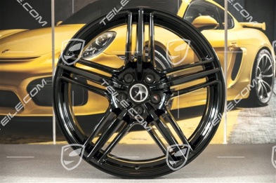 19-inch wheel rim Macan Design, 8J x 19 ET21, black high gloss