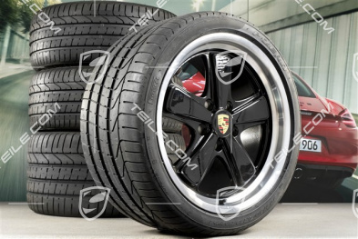 19" Komplet kół letnich "911 Sport Classic", felgi 8,5J x 19 ET55 + 11,5J x 19 ET67, opony letnie Michelin 235/35 ZR19 + 305/30 ZR19, czujniki ciśnienia RDK