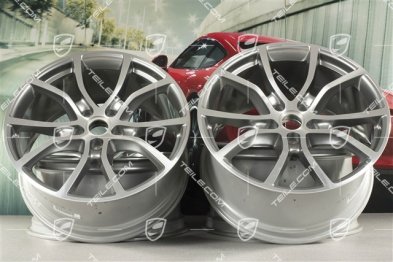 21-inch wheel rim set Cayenne Exclusive Design, 11J x 21 ET49 + 9,5J x 21 ET46, for Cayenne Coupé,