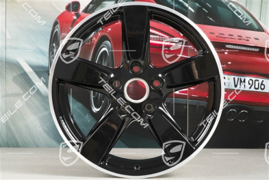 19-inch wheel Cayman S, 9,5J x 19 ET45,wheel spokes in black