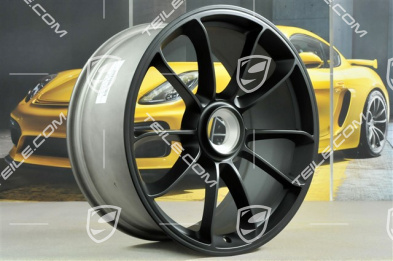 20+21" GT3 RS wheel set, rims: front 9,5J x 20 ET50 + rear 12,5J x 21 ET48, black