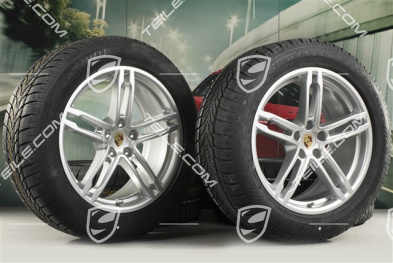 19" "Macan Sport" koła zimowe komplet, felgi 8,5J x 19 ET21 + 9J x 19 ET21, opony zimowe Dunlop 235/55 R19 + 255/50 R19, z czujnikami ciśnienia RDK