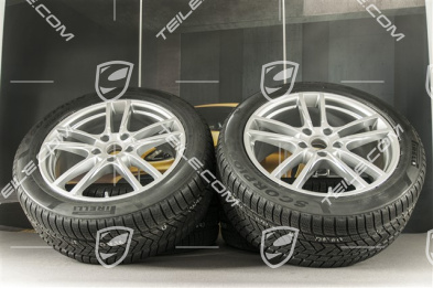 20-inch Cayenne COUPE Sport winter wheel set, rims 9J x 20 ET50 + 10,5J x 20 ET55 + Pirelli winter tyres 275/45 R20 + 305/40 R20, with TPMS
