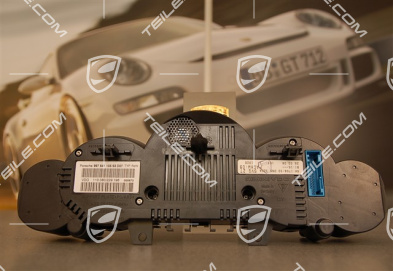 Instrument cluster, GT3 / GT3 RS, 6-speed, black face gauges
