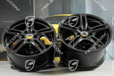 20" Felgensatz Panamera Turbo, 9,5J x 20 ET71 + 11,5J x 20 ET68, schwarz hochglanz