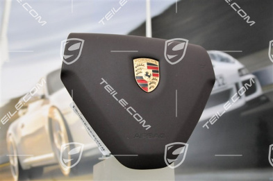 Airbag, 3-spoke, leather, cocoa
