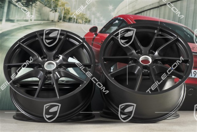20" Komplet felg Carrera S (III), 8,5J x 20 RT51 + 11J x 20 ET70, czarny półmat satyna