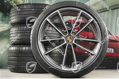 20"+21" Sommerräder Satz Carrera Classic, Felgen 8,5J x 20 ET53 + 11,5J x 21 ET67 + NEUE Pirelli Sommerreifen 245/35 R20 + 305/30 R21, mit RDK-Sensoren