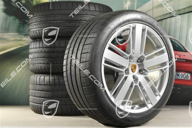 20-inch Panamera Design 2 summer wheel set, rims 9,5J x 20 ET71 + 11,5J x 20 ET68 + Hankook summer tires 275/40 ZR20 + 315/35 ZR20, with TPM