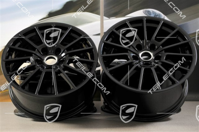 20" Panamera Sport Felgensatz, 2 x 9,5J x 20 ET 65 + 2 x 11,5 J x 20 ET 63, schwarz