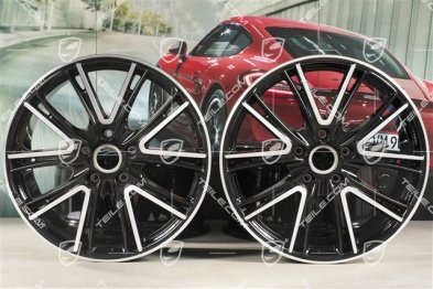 20-inch wheel rim set Exclusive Design, 10,5J x 20 ET71 + 9,5J x 20 ET71, for winter use, black high gloss