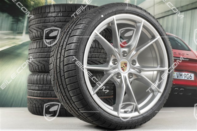 20" koła zimowe, komplet Carrera S (IV), felgi 8,5J x 20 ET49 + 11J x 20 ET56 + opony zimowe Pirelli Sottozero II 245/35 R20 + 295/30 R20