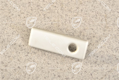 Glove compartment handle Satin Aluminium
