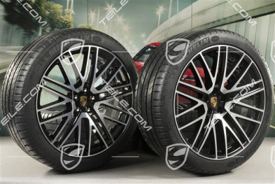 21" Turbo Design Sommerräder, Felgen 9,5J x 21 ET27 + 10J x 21 ET19 + NEUE Michelin Sommerreifen 265/40 R21 + 295/35 R21, mit RDK-Sensoren