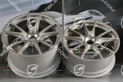 19-inch GT3RS II 4.0 / GT2RS wheel set, white gold metallic, front 9J x 19 ET47 + rear 12J x 19 ET48