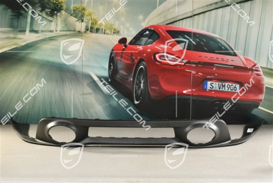 Rear bumper lower cover / diffuser, Turbo, Black matte