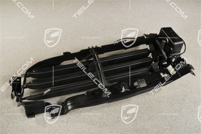 Turbo, Side air duct / ventilation grille / air flap, Black matte, L