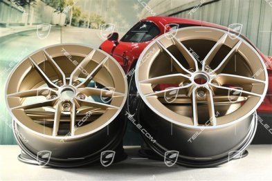 20"+21" Carrera Exclusive Design wheel rim set, rims 8.5J x 20 ET50 + 11.5J x 21 ET79, Neodyme
