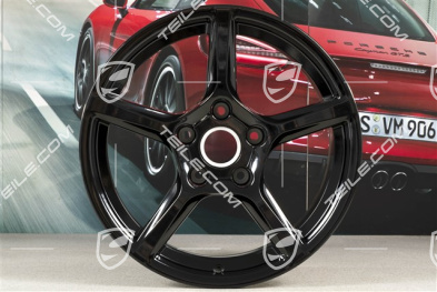 18" Felge Boxster IV, 9,5J x 18 ET49, schwarz hochglanz