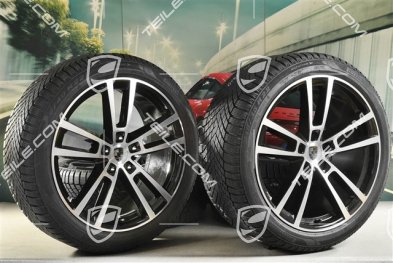 22-inch winter wheel set Sport Design, wheel rims 10J x 22 ET48 +11,5J x 22 ET52 + Pirelli winter tyres 285/40 R22 + 315/35 R22, black high gloss
