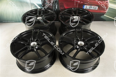 20" komplet felg Cayenne Sport, 10,5J x 20 ET55 + 9J x 20 ET50, czarny wysoki połysk