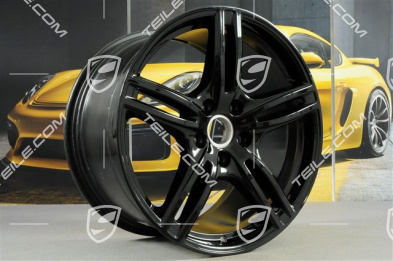 20" Felgensatz Panamera Turbo, 9,5J x 20 ET71 + 11,5J x 20 ET68, schwarz hochglanz