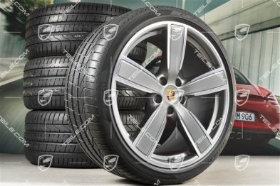 22-inch summer wheel set Sport Classic, rims 10J x 22 ET48 + 11,5J x 22 ET61 + NEW Pirelli summer tyres 285/35 ZR22 + 315/30 ZR22, with TPM