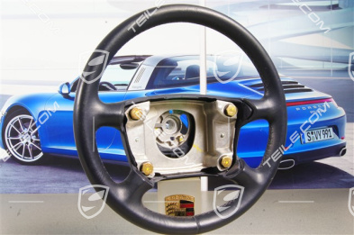 4-spoke steering wheel, leather, "metropol" blue