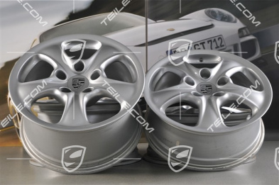 17" Komplet felg Carrera 4, 7J x 17 ET55 + 9J x 17 ET55