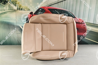 Front seat upholstery / cover, Leather, lower part / cushion, Mojave, R
