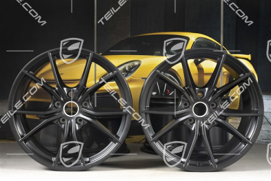 20" komplet felg Carrera S IV, Felgi 8,5 J x 20 ET49 + 11,5 J x 20 ET56, czarny półmat satyna