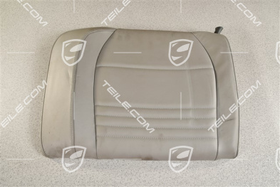 Back seat backrest, leather, graphite grey, Coupe, L