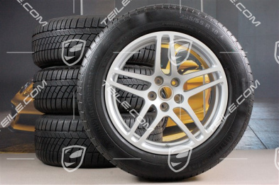 18-inch "Macan S" Winter wheel set, rims 8J x 18 ET21 + 9J x 18 ET21, winter tyres Continental ContiWinterContact 235/60 ZR 18 + 255/55 ZR 18, with TPMS