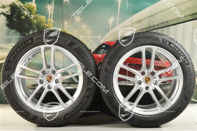 20-inch Cayenne Sport winter wheel set, rims 9J x 20 ET50 + 10,5J x 20 ET64 + NEW Michelin winter tyres 255/55 R20 + 295/45 R20, with TPMS