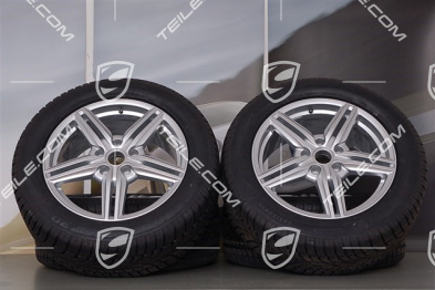 19" Cayenne Design II Winterräder Satz, 4x Felgen 8,5 J x 19 ET 59 + 4x Dunlop Winterreifen 265/50 R 19 110V XL M+S, ohne RDK-Sensoren