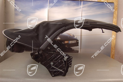 Convertible top, complete, glass window, black