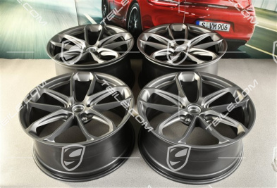 22" felgi GT, komplet, 10J x 22 ET48 + 11,5J x 22 ET52, Vesuvgrau