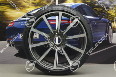 20" Sommerräder Satz Carrera Classic II, Felgen 8,5J x 20 ET51 + 11J x 20 ET52 + Reifen 245/35 ZR20 + 305/30 ZR20, mit RDK-Sensoren