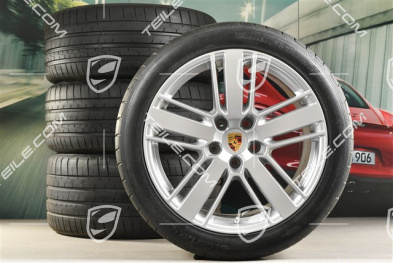 20-inch Panamera Design 2 summer wheel set, rims 9,5J x 20 ET71 + 11,5J x 20 ET68 + Hankook summer tires 275/40 ZR20 + 315/35 ZR20, with TPM