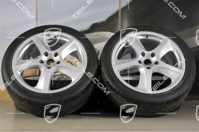 20" Komplet kół letnich Cayenne SportTechno, przód 9"+ tył 9", bez czujników RDK