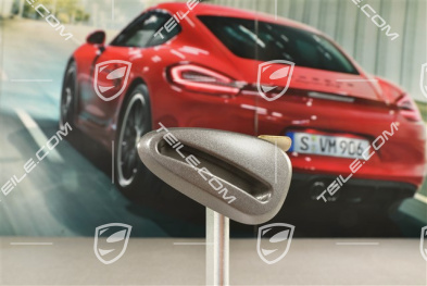 Sportsitz, Rosette für Betaetigungsknopf / Kippgriff für die Rückenlehne, Vulkangrau, R