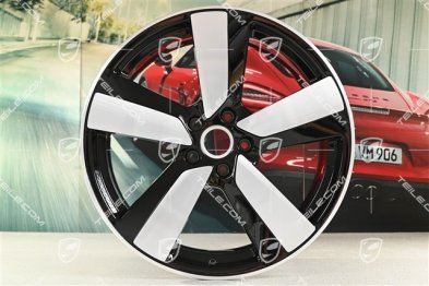 22" Macan Sport wheel rim, 9J x 22 ET29, black high gloss