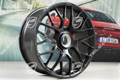 20" Komplet felg Turbo S, centalne mocowanie, 8,5J x 20 ET51 + 11J x 20 ET59, czarny satynowy półmat