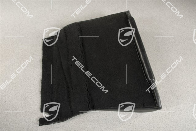 Back seat backrest, Cabrio, Leatherette, Black, R