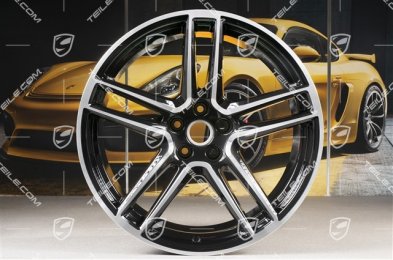20" Felge "Macan Turbo", 10J x 20 ET19, CMS, tiefschwarz-metallic